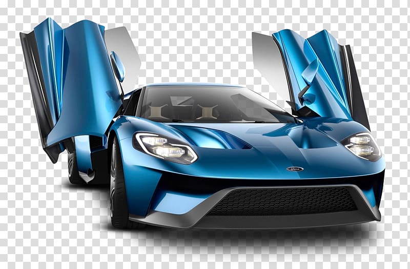 2017 Ford GT Ford S-Max Car, Ford Gt Blue Car transparent background PNG clipart