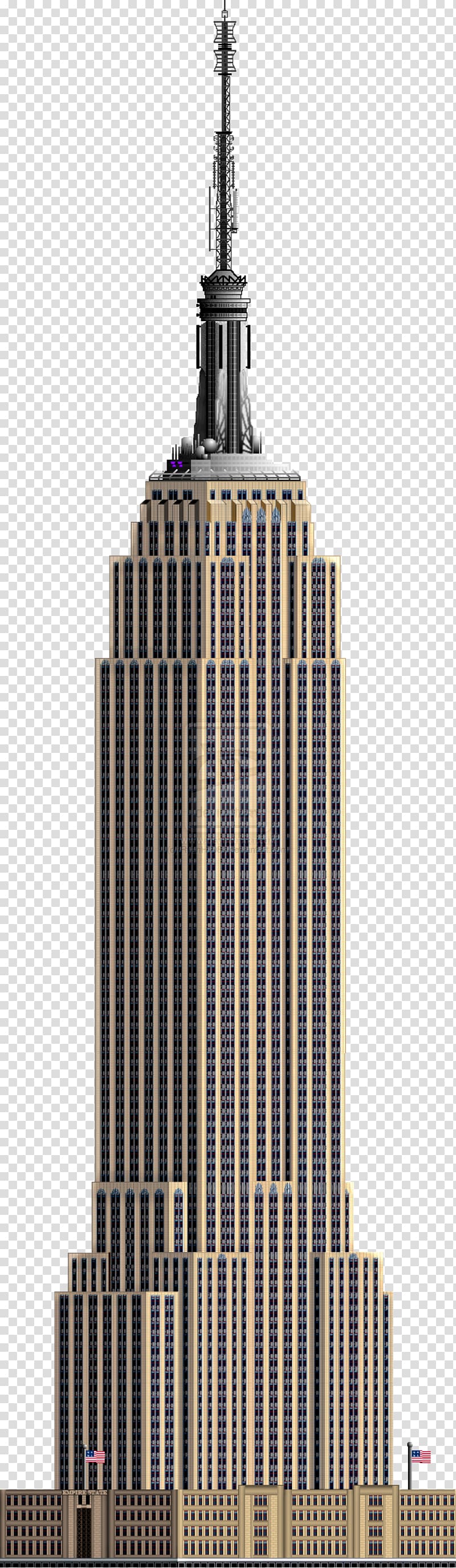 brown and black high rise buidling, Empire State Building Chrysler Building Citigroup Center , Building transparent background PNG clipart