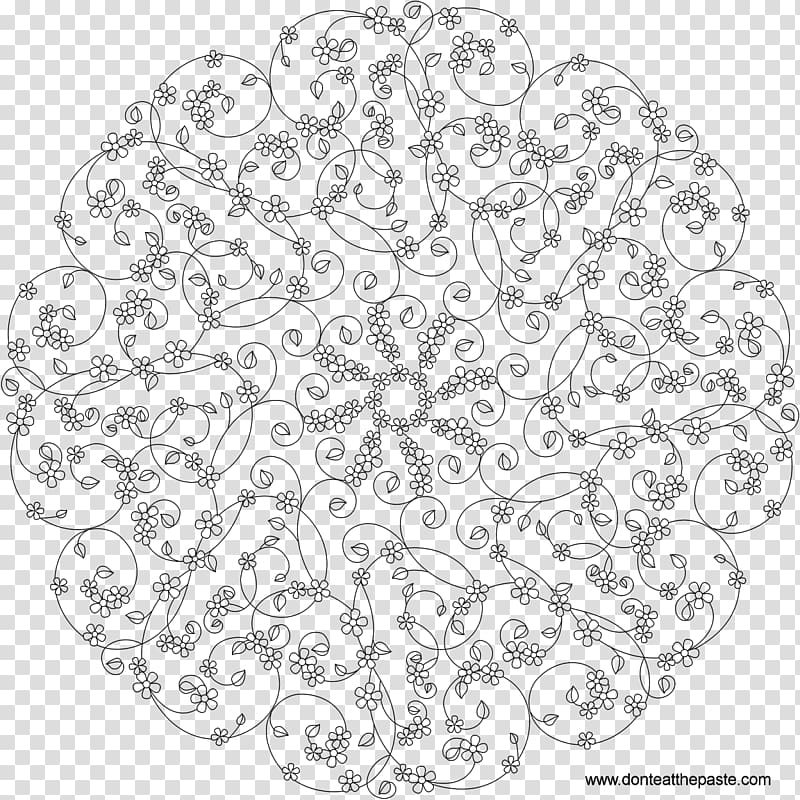 Mandalas to Color, Mandala Coloring Pages for Adults Coloring book Flower of Alaska Drawing, forget me not transparent background PNG clipart