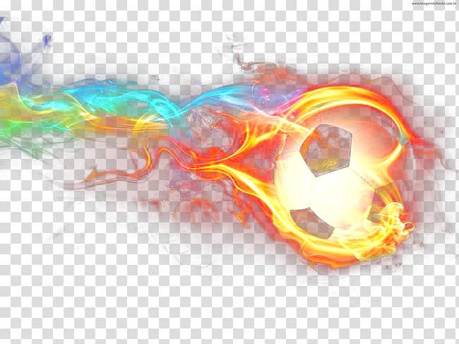 flaming soccer ball illustration, Neon Museum Neon lighting Fire Football, football transparent background PNG clipart