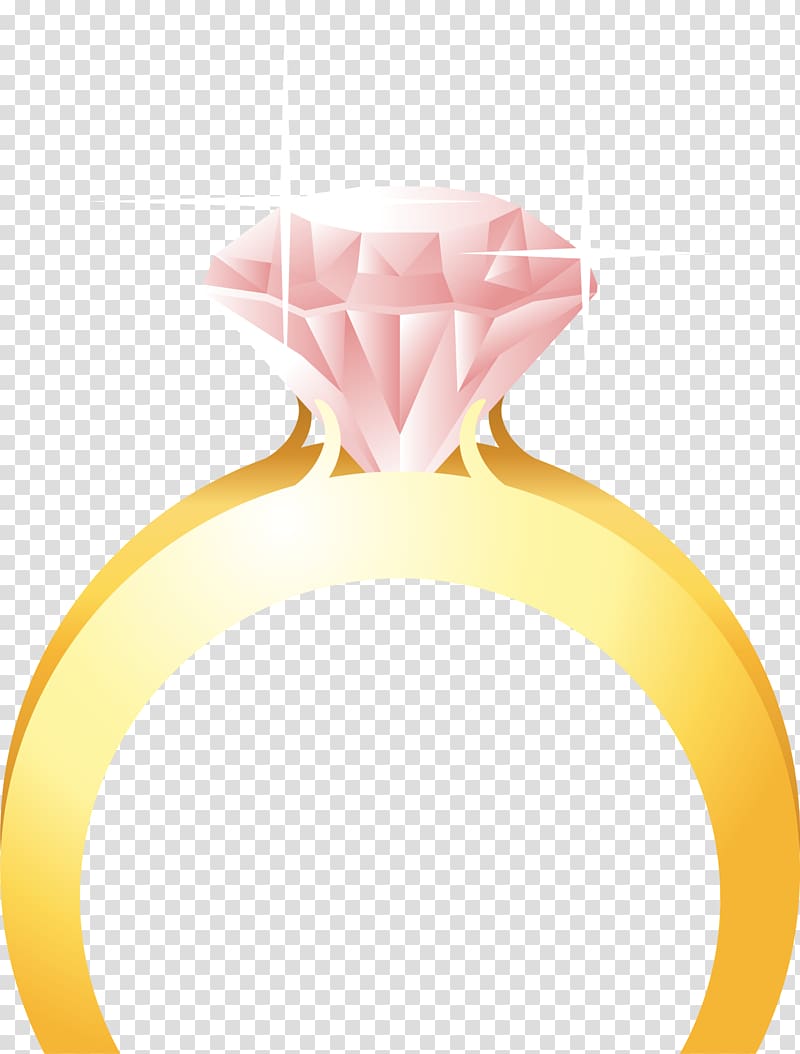 Ring Diamond Icon, Golden atmosphere diamond ring transparent background PNG clipart