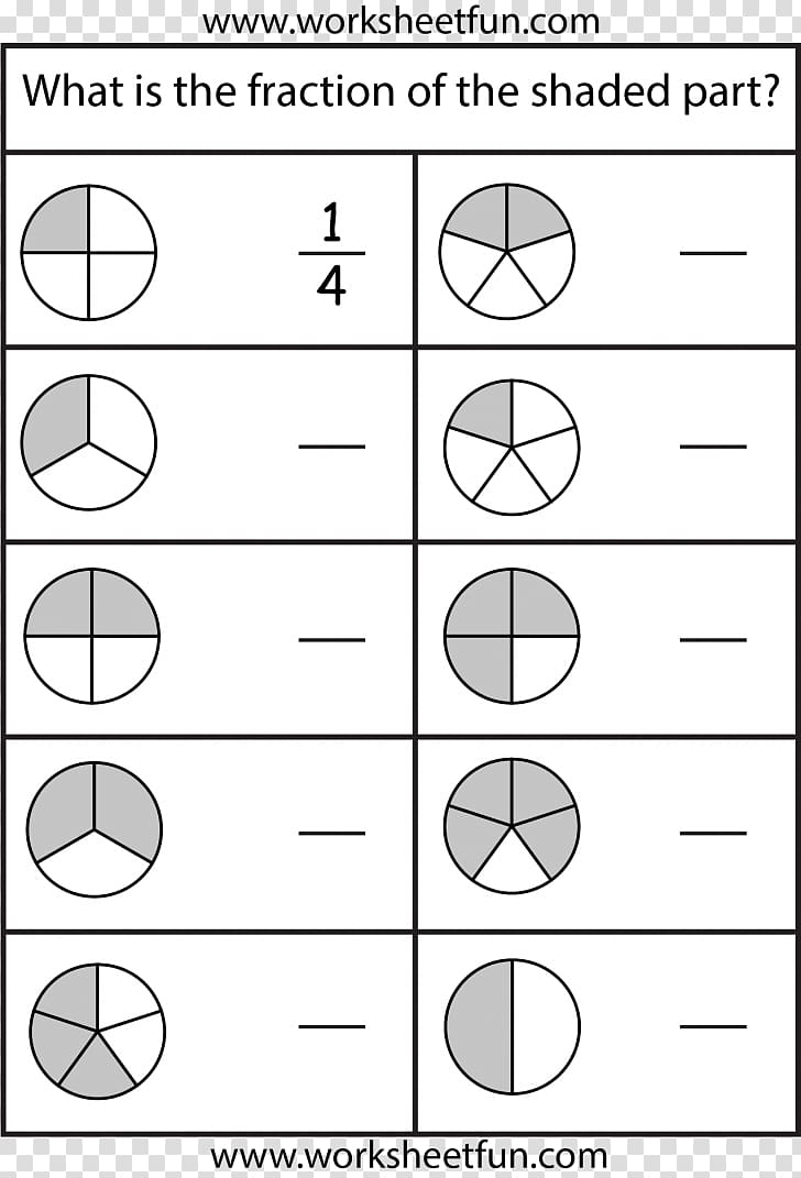 Subtracting Fractions Worksheet Second grade Education, school transparent background PNG clipart