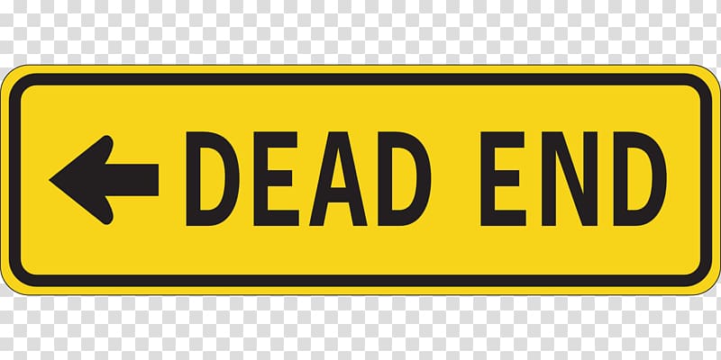 Traffic sign Warning sign Dead end , warning lines transparent background PNG clipart