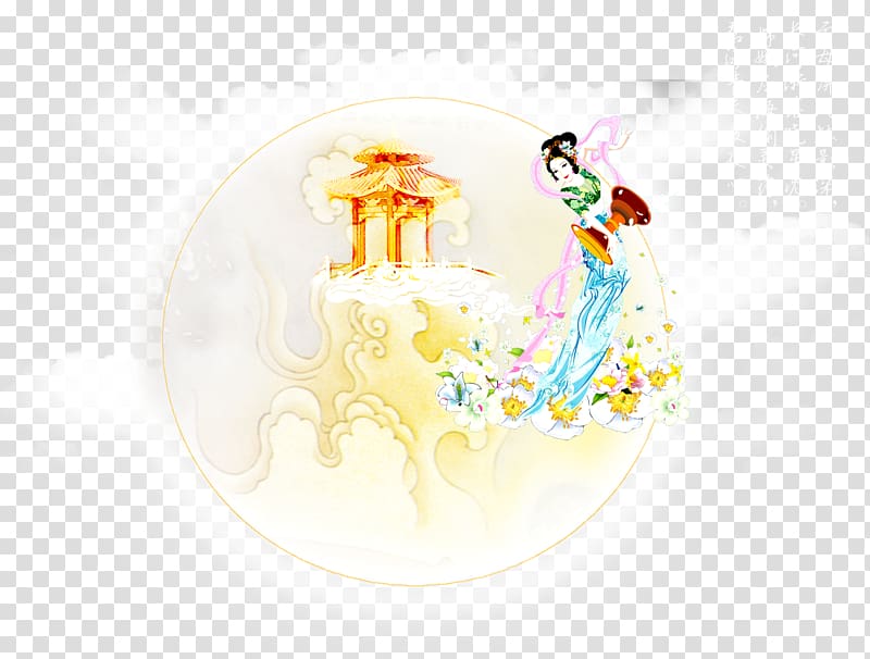 Graphic design Character Illustration, Chang E transparent background PNG clipart