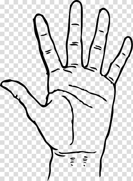 Hand High five , Black Hand transparent background PNG clipart
