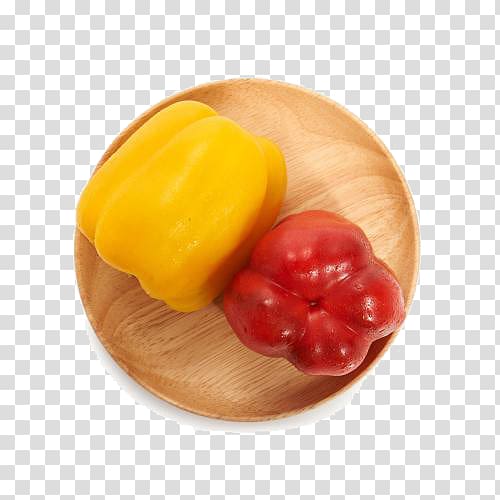 Bell pepper Chili pepper Paprika Persimmon, Yellow bell pepper transparent background PNG clipart