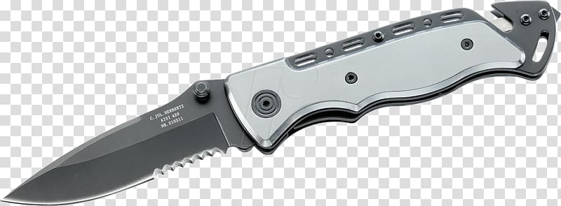Knife C. Jul. Herbertz Coltello d\'emergenza Steel Solingen, knife transparent background PNG clipart