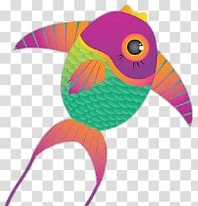 multicolored fish illustration, Fish Kite transparent background PNG clipart