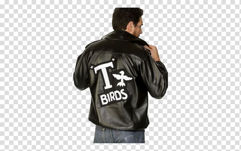 Leather jacket Clothing Danny Zuko Costume, jacket transparent background PNG clipart