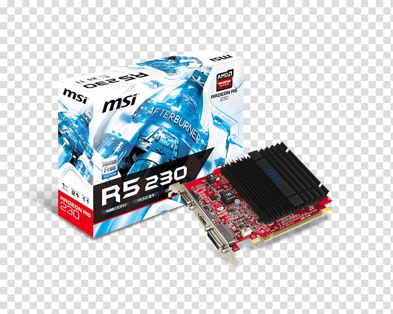 Graphics Cards & Video Adapters AMD Radeon R5 230 GDDR3 SDRAM, Dell Laptop Graphics Card Upgrade transparent background PNG clipart