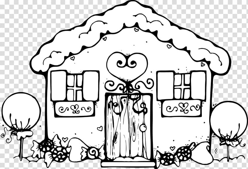 White House Gingerbread house Eggnog Candy cane Coloring book, Royalty Free Computer transparent background PNG clipart