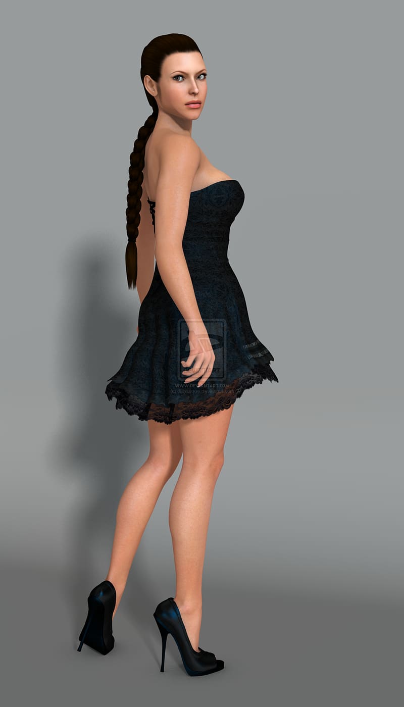 Lara Croft: Tomb Raider Angelina Jolie Poser Dress High-heeled footwear, lara croft transparent background PNG clipart