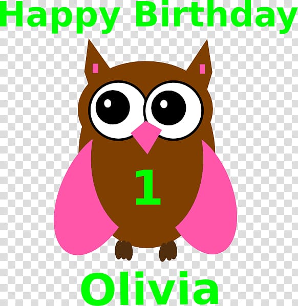 Birthday cake Candle , pink owl transparent background PNG clipart