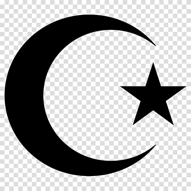Star and crescent Symbols of Islam Moon, Islam transparent background PNG clipart