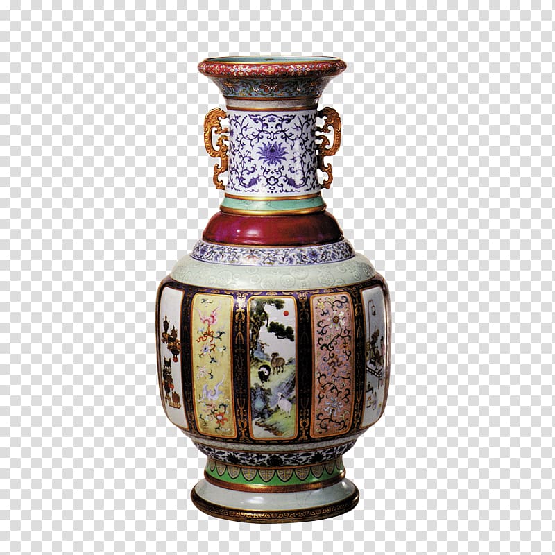 National Palace Museum Forbidden City Collections of the Palace Museum Qing dynasty Porcelain, vase transparent background PNG clipart