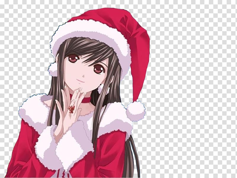 Desktop Christmas Anime Santa Claus, christmas transparent background PNG clipart