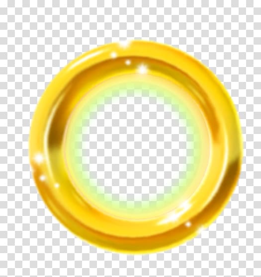 round yellow frame illustration, Sonic the Hedgehog 3 Sonic and the Secret Rings Sonic Generations Sonic Unleashed, golden ring transparent background PNG clipart