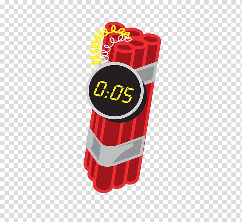 Dynamite , Red timed explosives transparent background PNG clipart