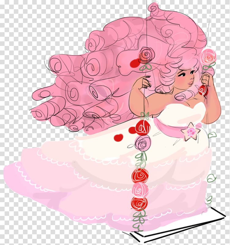 Pearl Rose quartz Gemstone Princess Bubblegum, hoardings transparent background PNG clipart