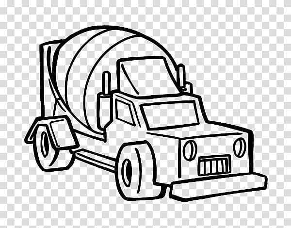 Cement Mixers Concrete Architectural engineering Betongbil Car, Concrete truck transparent background PNG clipart