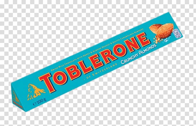 100 g Toblerone crunchy almonds box, Toblerone Crunchy Almonds transparent background PNG clipart