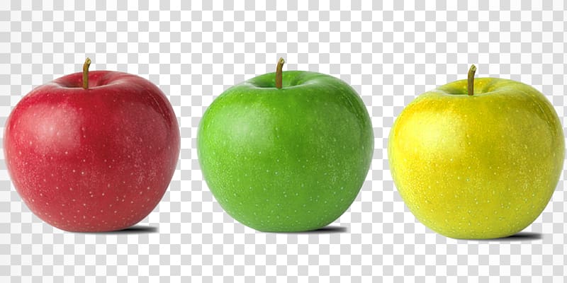 Granny Smith Apple, Three-color apples transparent background PNG clipart