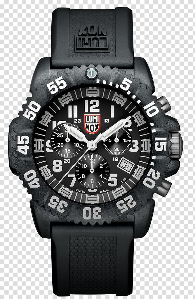 Luminox Navy Seal Colormark 3050 Series Luminox Watch Company Chronograph, watch transparent background PNG clipart