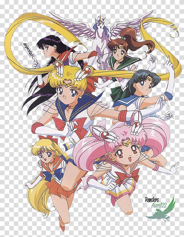 Sailor Moon Anime Sailor Venus Chibiusa Sailor Jupiter, sailor moon transparent background PNG clipart