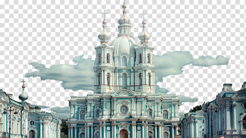 Smolny Convent Russian architecture Icon, St. Petersburg, Russia five transparent background PNG clipart