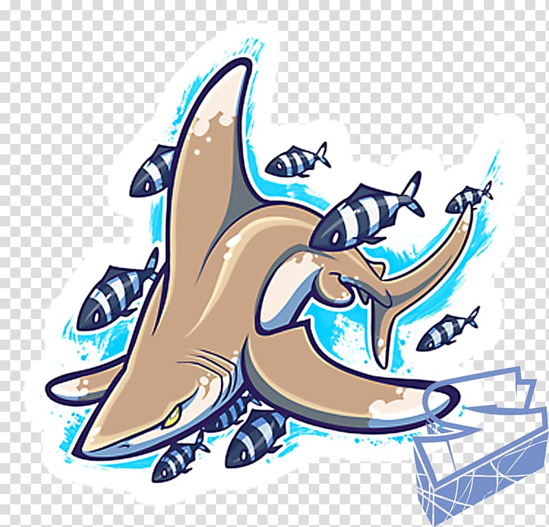 Oceanic whitetip shark Whitetip reef shark Drawing Pilot fish, shark cartoon transparent background PNG clipart