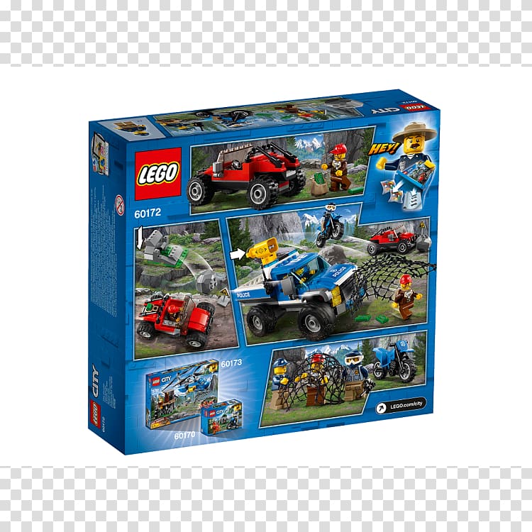 LEGO 60172 City Dirt Road Pursuit Toy Lego Ninjago LEGO Friends, Lego police transparent background PNG clipart