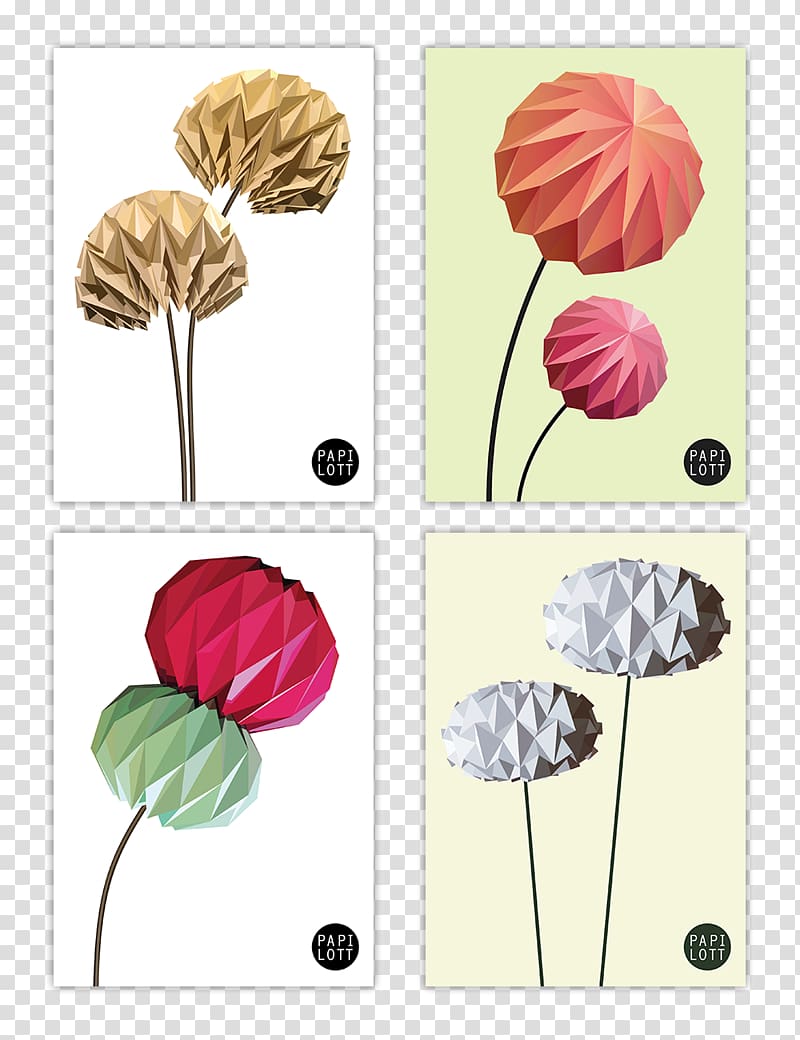 Origami Paper Flower Off-White Pattern, others transparent background PNG clipart