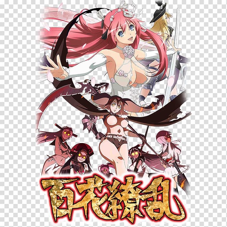 Anime Hyakka Ryōran Samurai, Anime transparent background PNG clipart