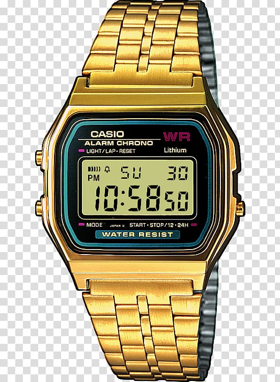 Casio F-91W Watch Casio A159WGEA-1EF G-Shock, watch transparent background PNG clipart