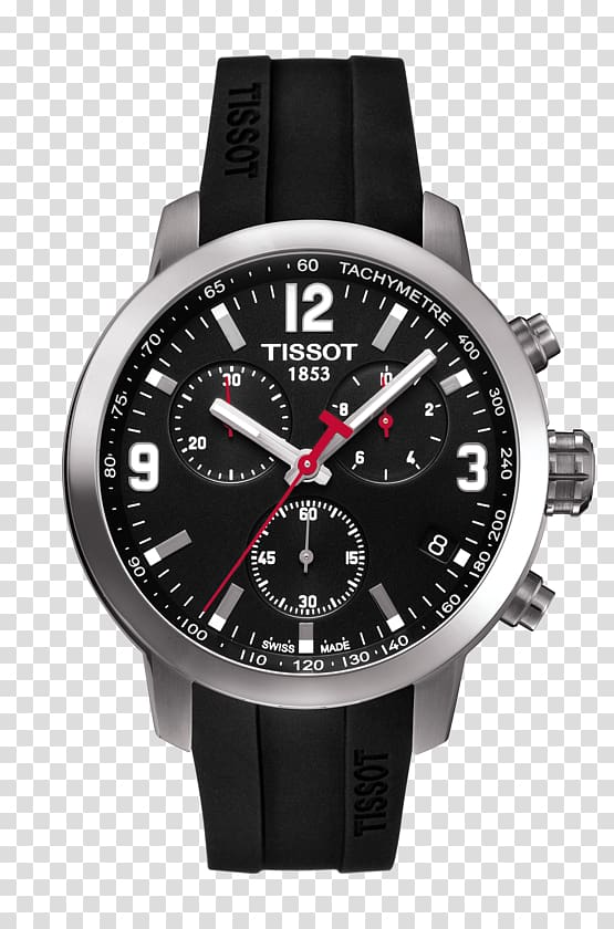 Tissot Men's T-Sport PRC 200 Chronograph Watch Omega Chrono-Quartz, watch transparent background PNG clipart