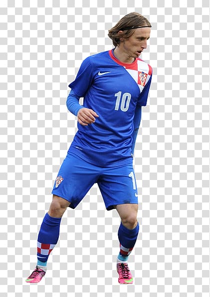 man wearing football jersey, Luka Modrić Croatia national football team Jersey Football player, luka modric transparent background PNG clipart