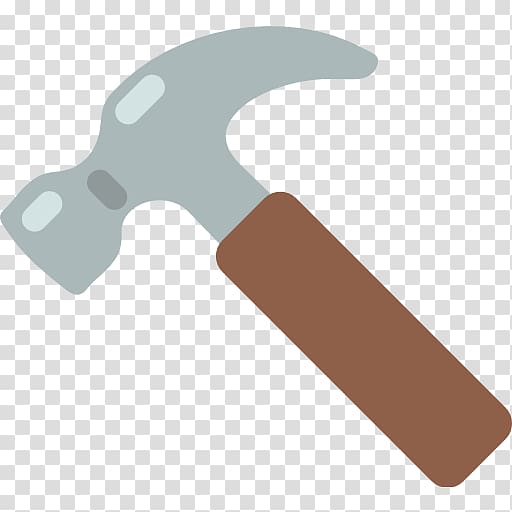 Hammer Emoji Tool WhatsApp SMS, hammer transparent background PNG clipart