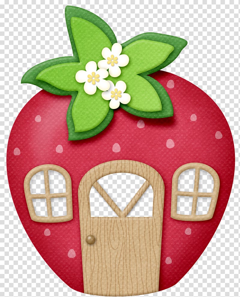 Shortcake Strawberry Aedmaasikas , Strawberry house transparent background PNG clipart