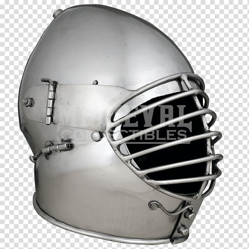 Middle Ages Bascinet Great helm Nasal helmet, Helmet transparent background PNG clipart