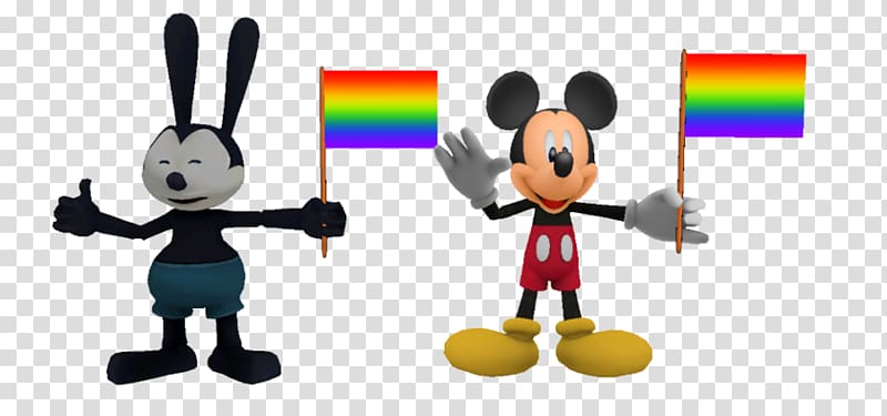 Mickey Mouse Oswald the Lucky Rabbit Epic Mickey 2: The Power of Two Goofy, rainbow banner transparent background PNG clipart