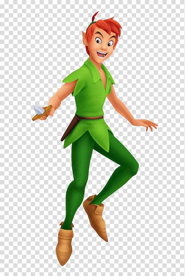 Peeter Paan Peter Pan Kingdom Hearts Birth by Sleep Tinker Bell Captain Hook, Mermaid peter pan transparent background PNG clipart