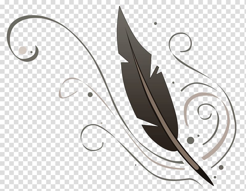 Quill Pen Feather Paper , feather transparent background PNG clipart