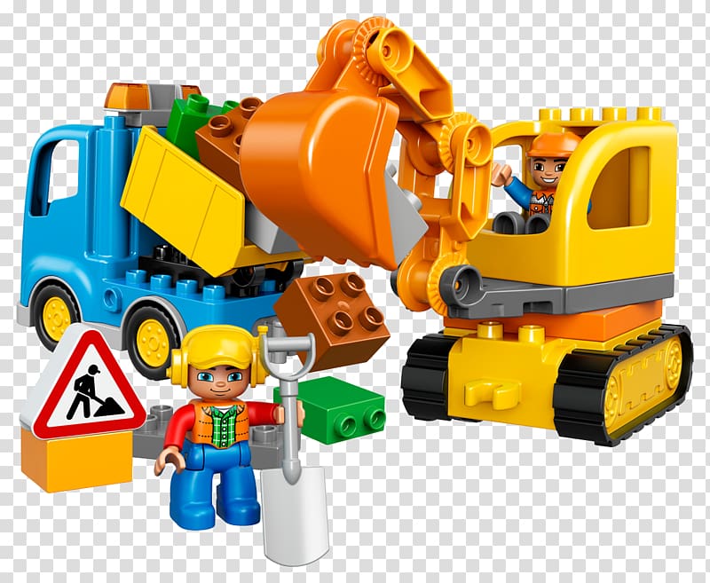 Lego Duplo Amazon.com Toy Lego minifigure, excavator transparent background PNG clipart