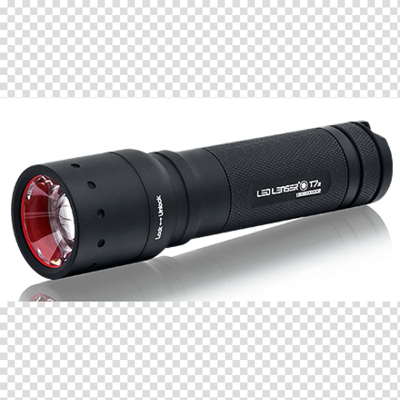 LED Lenser T7.2 Flashlight LED Lenser Torch Led Lenser Led Torch 280 Lm Black Light-emitting diode, flashlight transparent background PNG clipart