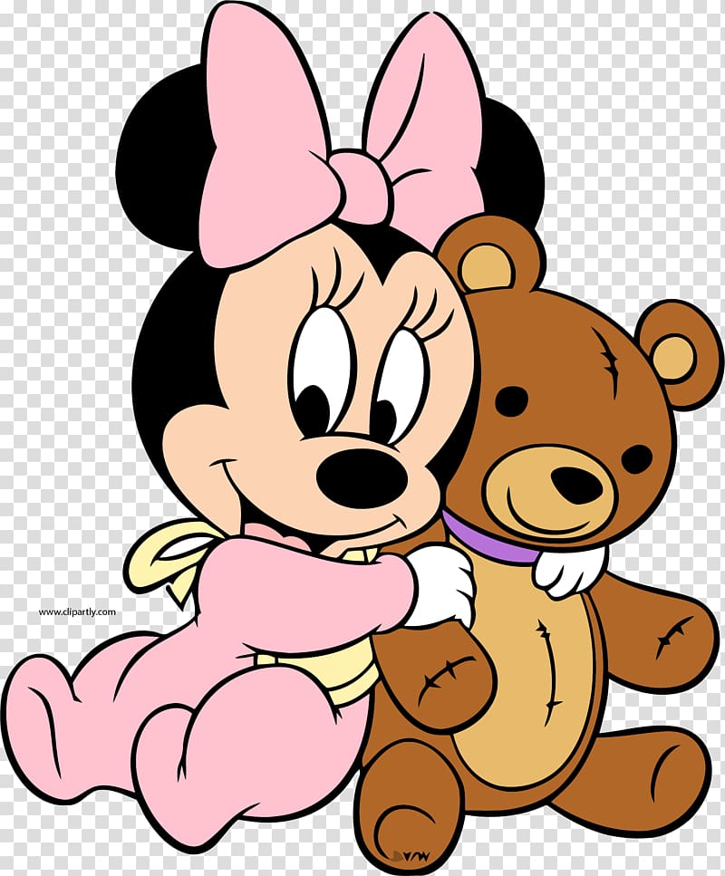Disney Minnie Mouse hugging teddy bear illustration, Minnie Mouse Mickey Mouse Birthday Pluto Wedding invitation, minnie mouse transparent background PNG clipart