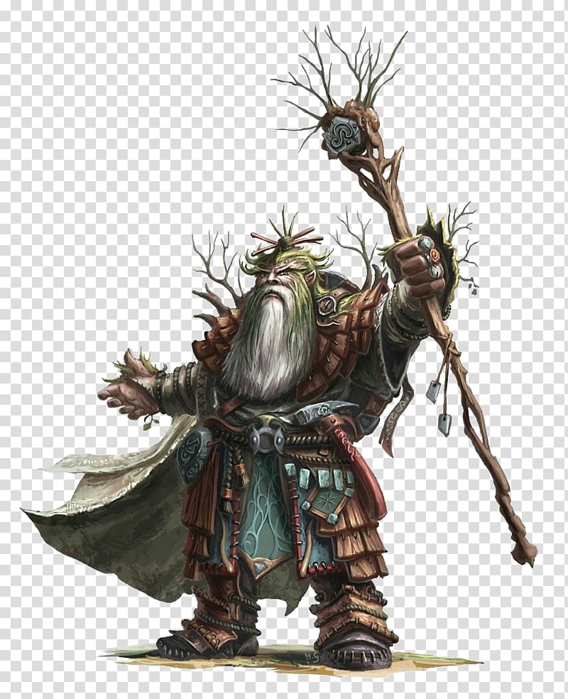 Dungeons & Dragons Pathfinder Roleplaying Game Druid Dwarf Role-playing game, norse dwarves transparent background PNG clipart
