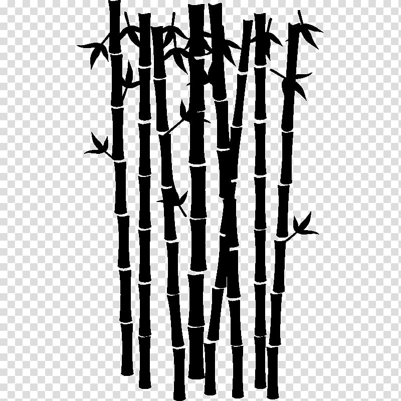 Mural Silhouette Tropical woody bamboos Graphic design, Silhouette transparent background PNG clipart