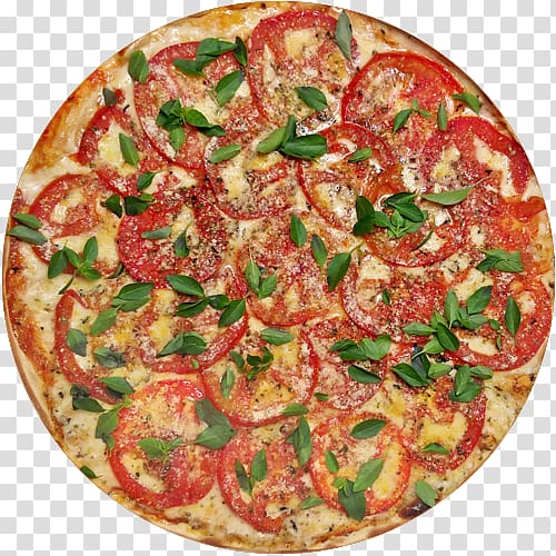 California-style pizza Sicilian pizza Vegetarian cuisine Tarte flambée, pizza marguerita transparent background PNG clipart