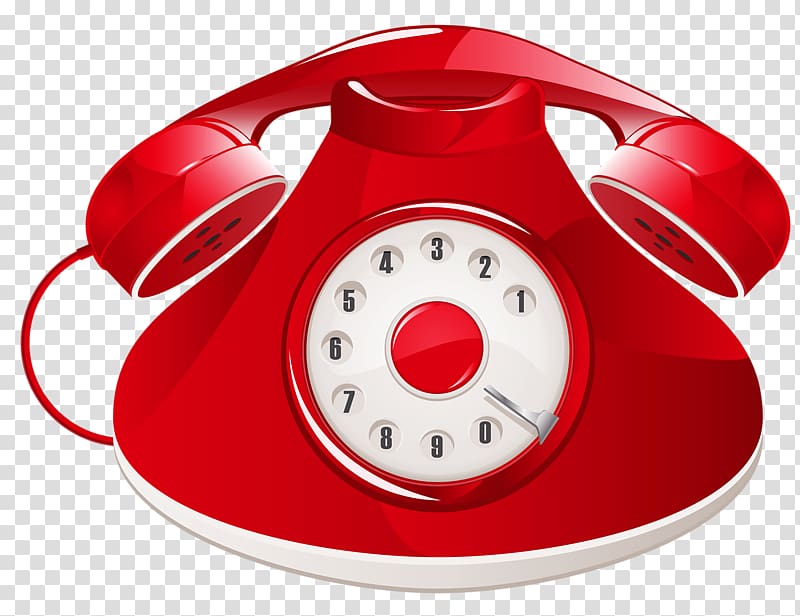 Telephone Mobile phone , Red phone transparent background PNG clipart