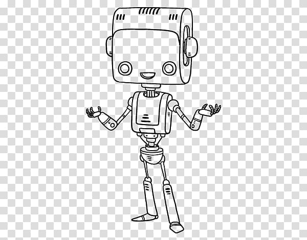 Sketch, smart robot transparent background PNG clipart